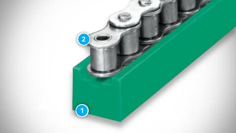 1U Sliding Chain Guide Construction
