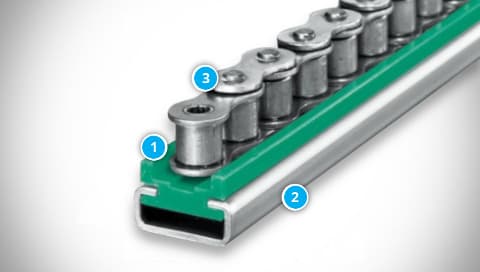 1UC Sliding Chain Guide Construction
