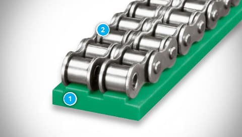2T Sliding Chain Guide Construction