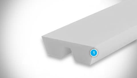 Polyurethane Twin V-Belt Structure