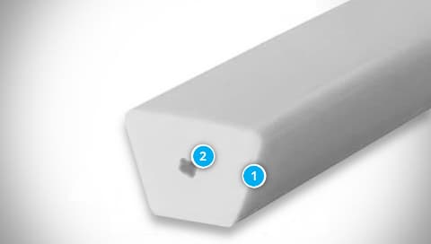 Structure of Reinforced Polyurethane or Polyester V-Belt