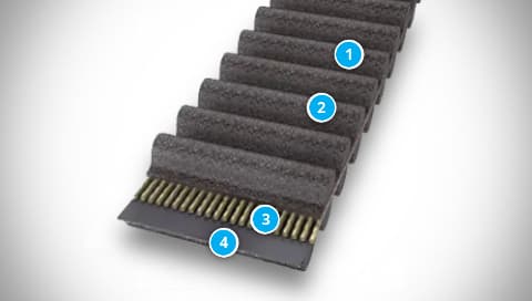 CONTI SYNCHROTWIN CXA Belt Construction