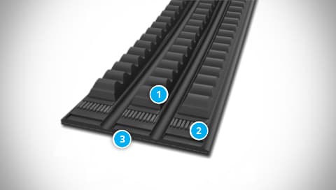 CONTI&nbsp;VX TORQUE TEAM ADVANCE Belt Construction