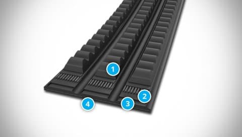 CONTI VX TORQUE TEAM Belt Construction