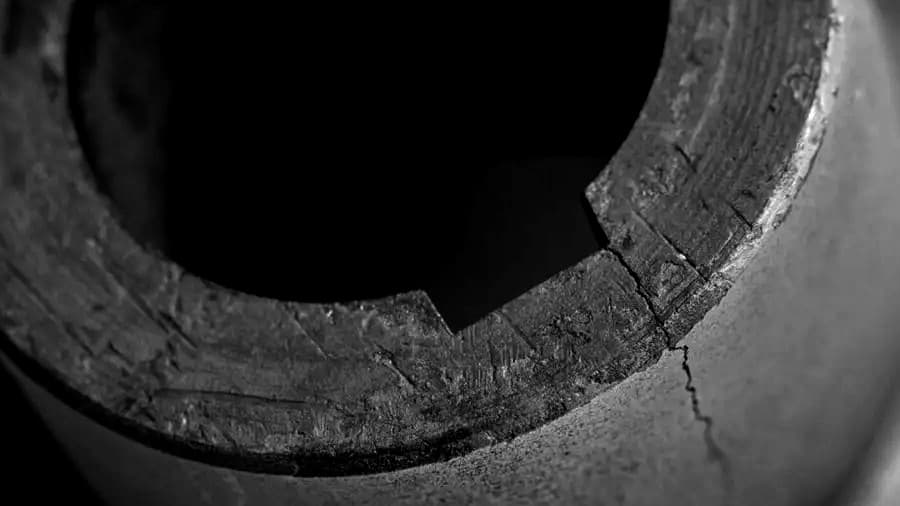 Bush failure &ndash; crack at the keyway