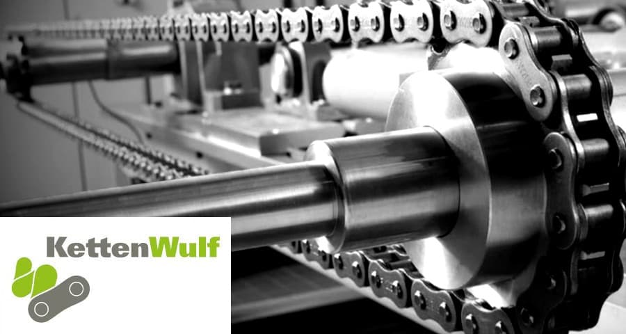 KettenWulf Simplex Roller Chain on a Hub-Type Sprocket (Illustrative Image)