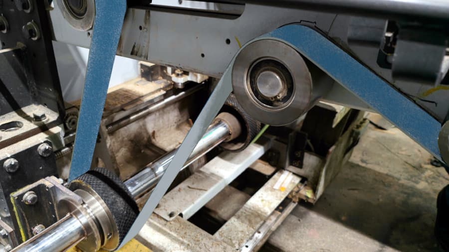 RAPPLON flat belt in a tangential drive application