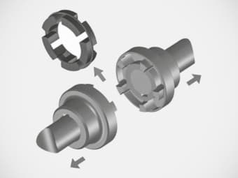 RINGFEDER TNM E - Basic Design with One-Piece Hubs