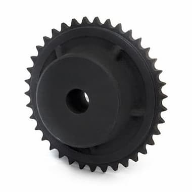 08B-1-76-N-GG (1/2” × 5/16”) - 76 Teeth, with Hub (Cast Iron) – Illustrative Image