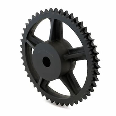 24B-2-57-N-GG (1 1/2” × 1”) - 57 Teeth, with Hub (Cast Iron) – Illustrative Image