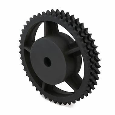 06B-3-76-N-GG (3/8” × 7/32”) - 76 Teeth, with Hub (Cast Iron) – Illustrative Image