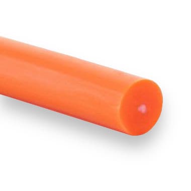 PU80A 6.0 - Smooth Reinforced (84 ShA, Polyester Cord, Orange) - 30m Roll – Illustrative Image