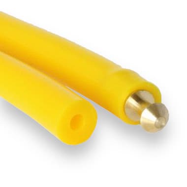 PU85A 6.3 × 2.5 - Hollow Smooth (88 ShA, Yellow) - 100m Roll – Illustrative Image