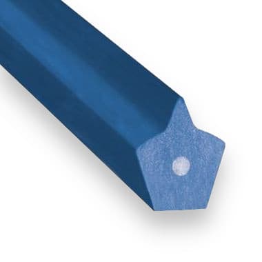 PU85A 17 × 19 (17/B) - Ridge-Top Reinforced (88 ShA, Form 1, Glass Cord, Blue) – Illustrative Image
