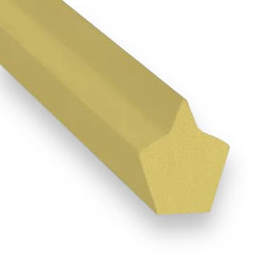 PU95A 22 × 25 (22/C) - Ridge-Top (95 ShA, Form 1, Beige) - 30m Roll – Illustrative Image