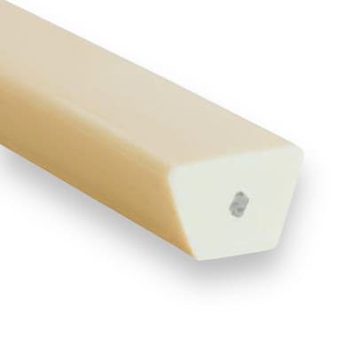 PU95A 13 × 8 (13/A) - Smooth Reinforced (95 ShA, Polyester Cord, Beige) - 50m Roll – Illustrative Image