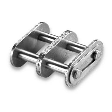 08B-2-SP KÖBO Straight Connecting Link (Straight Plates, 1/2” × 5/16”, DIN 8187) – Illustrative Image