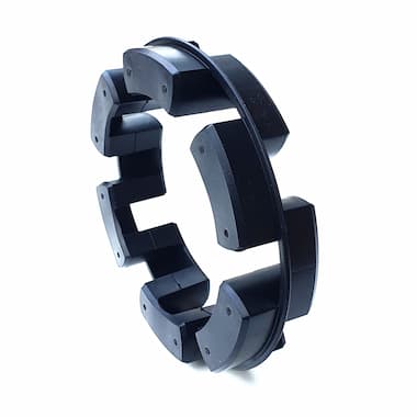 TNM 148 Pb82 - Elastic Ring (82 Shore A, Black, Rubber, Formerly NORMEX) – Illustrative Image