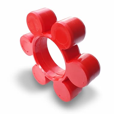 TNS 100 VkR - Elastic Ring (93 Shore A, Red, Polyurethane) – Illustrative Image